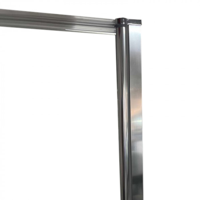 Шторки скляні на ванну Koer SR BS05-90x140-TR-01 прозоре скло Easy Clean 6мм, хром (KR5372)