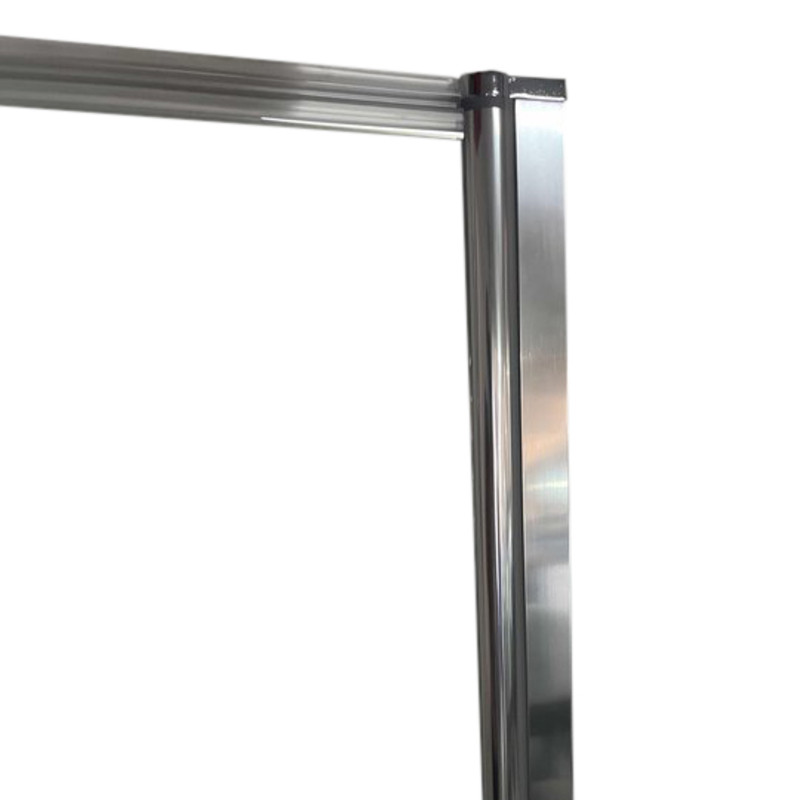 Шторки скляні на ванну розпашні KOER SR BS05-90x140-TR-01 прозоре скло EASY CLEAN 6мм хром (KR5372)