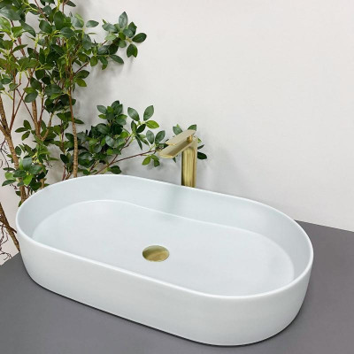 Умивальник (раковина) VBI VERONA 70 SMOKE BLUE накладний