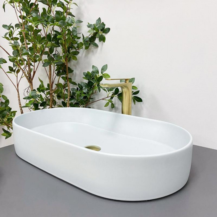 Умивальник (раковина) VBI VERONA 70 SMOKE BLUE накладний