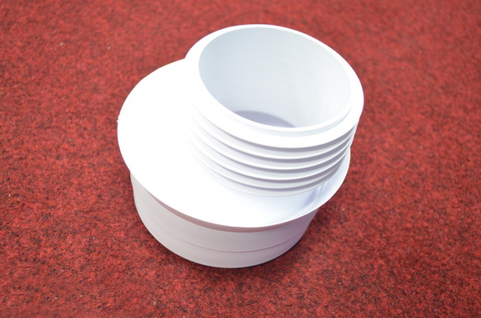 Колено-подключение к WC смещено с уплотнением L-120 мм. WC-CON4M-N