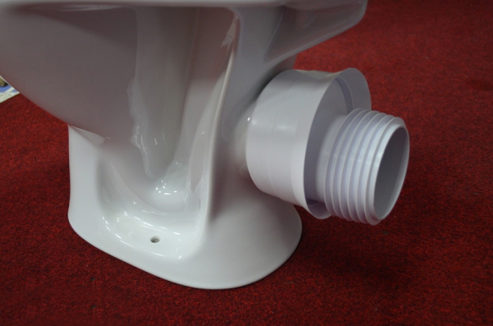 Колено-подключение к WC смещено с уплотнением L-120 мм. WC-CON4M-N