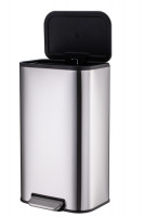 Відро для сміття з плавним закриттям прямокутне Mixxus Cubic-TC0112 SS Color 12л колір нержавійка (MI7089)