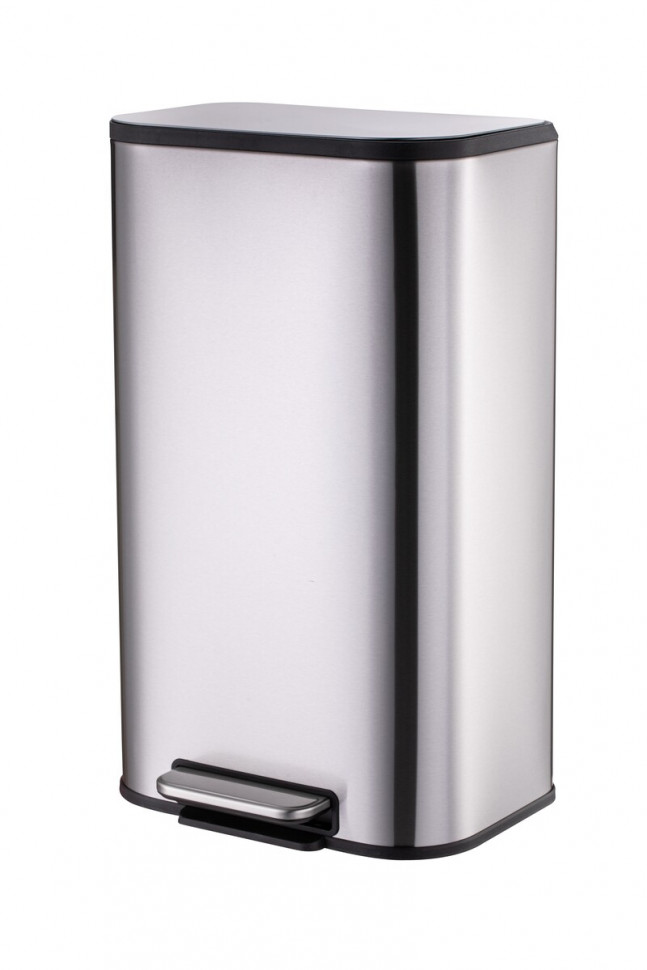 Відро для сміття з плавним закриттям прямокутне Mixxus Cubic-TC0112 SS Color 12л колір нержавійка (MI7089)