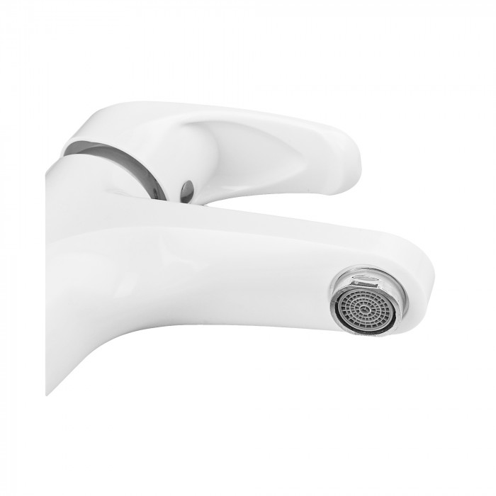 Змішувач для умивальника  Plamix Fidel-001 SET White (з підведенням) (PM0659)