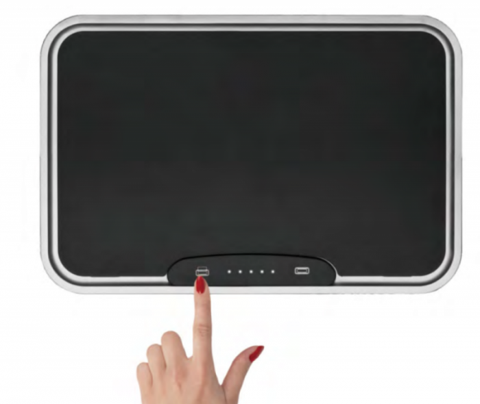 Відро для сміття сенсорне прямокутне Koer TC-020312-07 12 л колір графіт (KR5587)