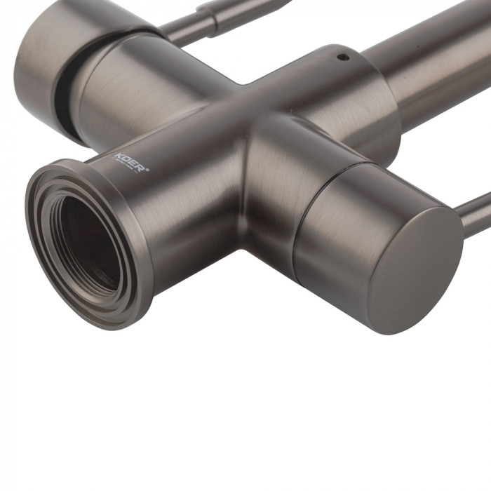 Змішувач для кухні Koer KB-72025-07 з виходом для питної води (вилив - пружина) (KR5016)