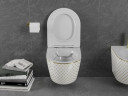 Підвісний унітаз MEXEN LENA WHITE DIAMOND GOLD