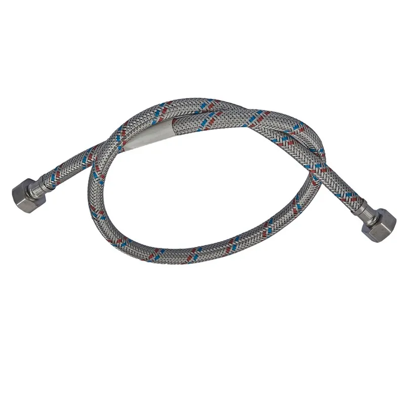 Гнучкий шланг для підключення води гайка 1/2'' - гайка 1/2'' (80 см) Zerix (ZX1553)