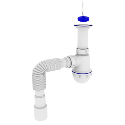 Сифон для кухні Zerix SK-01-A 1 1/2&quot;x40 з литим випуском (ZX4950)