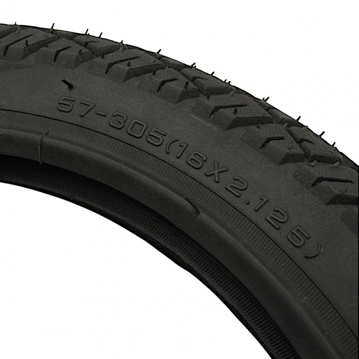 ПОКРИШКА 16-2.125 (A-003 / LD-353 / 239) КАМЕРНА ТТ ДЛЯ ЕЛЕКТРОВЕЛОСИПЕДА, E-BIKE