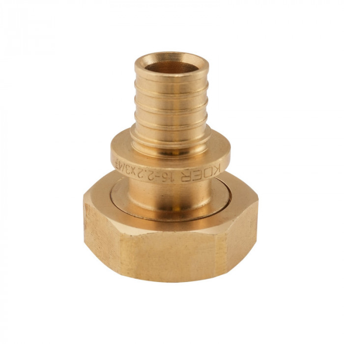 Перехідник під євроконус з накидною гайкою Koer KA.A08F-16E - 16(2.2mm) x 3/4"F (KR4869)