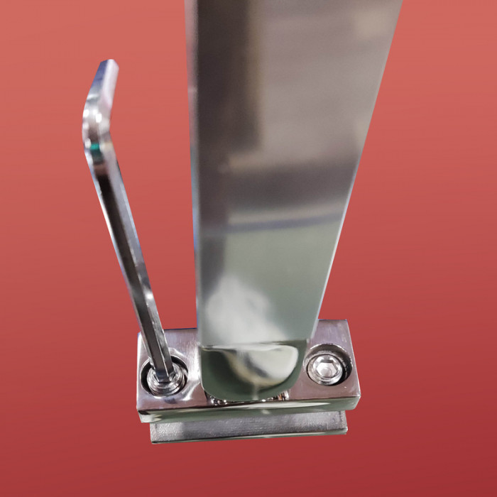 Бічна стінка до кабіни Koer SR SW04-80x200-TR-01 прозоре скло Easy Clean 10мм, хром (KR5389)