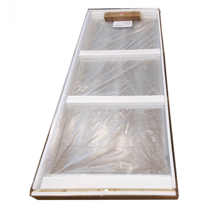 Бічна стінка до кабіни Koer SR SW04-80x200-TR-01 прозоре скло Easy Clean 10мм, хром (KR5389)