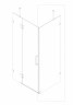 Бічна стінка до кабіни Koer SR SW04-80x200-TR-01 прозоре скло Easy Clean 10мм, хром (KR5389)