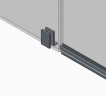 Бічна стінка до кабіни Koer SR SW04-80x200-TR-01 прозоре скло Easy Clean 10мм, хром (KR5389)