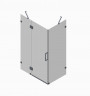 Бічна стінка до кабіни Koer SR SW04-80x200-TR-01 прозоре скло Easy Clean 10мм, хром (KR5389)