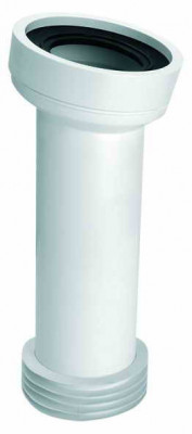 Колено-подключение к WC под углом 14 с уплотнителем (длинное) WC-CON7