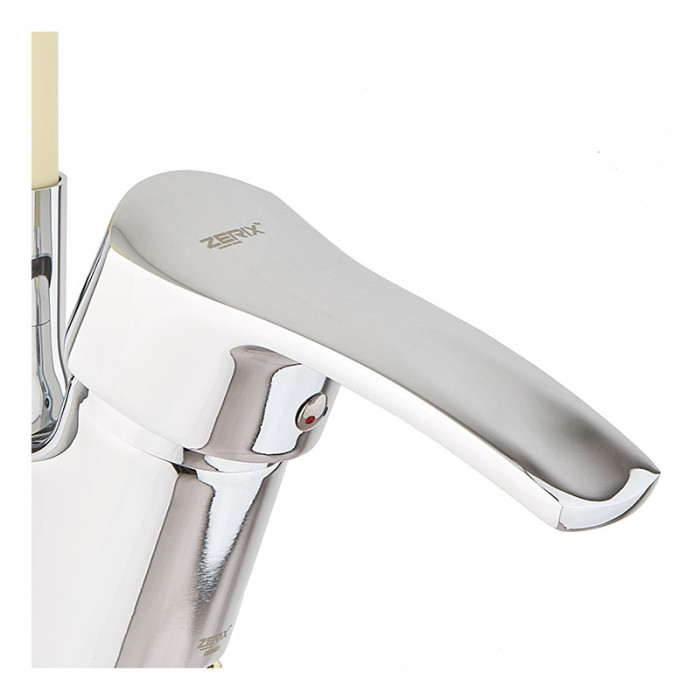 Кухонний змішувач із силіконовим виливом Zerix YUB 279 Reflector Ivory (ZX4977)