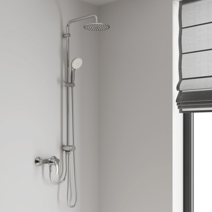 Набір для душу з верхнім душем Grohe Eurosmart UA33556003 (33556003+28576000+27541001) (UA33556003)