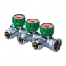 Колектор для теплої підлоги на 3 контура Koer KR.1121-3 3/4"x3 ways (KR2651)