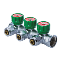 Колектор для теплої підлоги на 3 контура Koer KR.1121-3 3/4"x3 ways (KR2651)