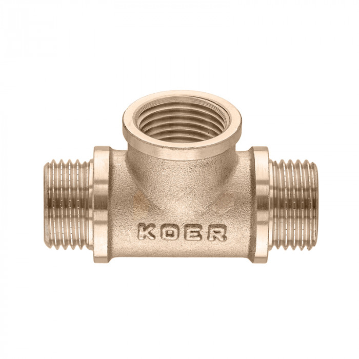 Трійник Koer KF.T06MFM.WN - 1/2" MFM без нікелю (MX1529)