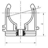 Кріплення для PPR труби 25 Koer K0075.PRO (KP0090)
