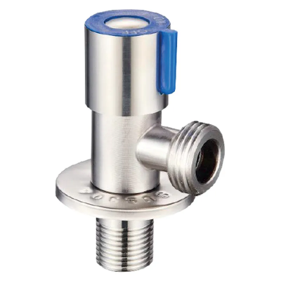 Кран для підключення сантехприладів Zerix VAL-03-1/2x3/4 з нержавіючої сталі SUS304 (синій) (MX0685)