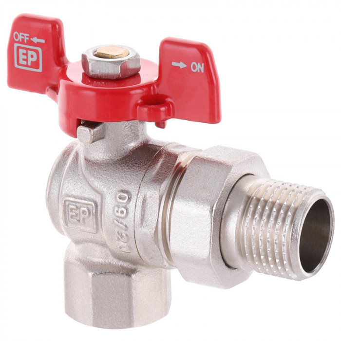 Кран з американкою кутовий 1/2" Europroduct EP.410 (EP2959)