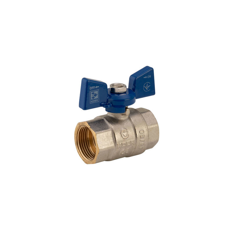 Кран кульовий Koer 3/4" ГГМ (KR.217.B) синій (KR2720)