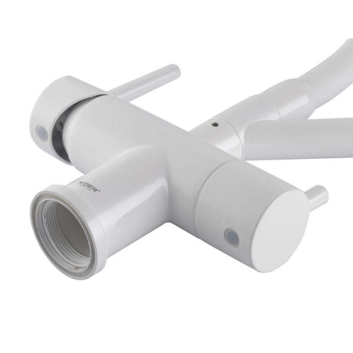 Кухонний змішувач з силік. виливом і вих. для питної води KOER KB-72006-03 (KR3381)