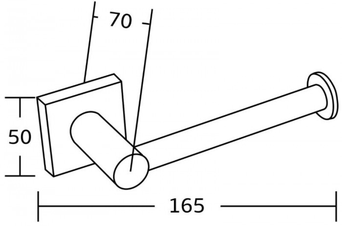 Тримач для туалетного паперу MEXEN RUFO BLACK