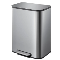 Відро для сміття з плавним закриттям прямокутне Mixxus Cubic-TC0105 SS Color 5л колір наржавійка (MI7088)