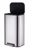 Відро для сміття з плавним закриттям прямокутне Mixxus Cubic-TC0105 SS Color 5л колір наржавійка (MI7088)