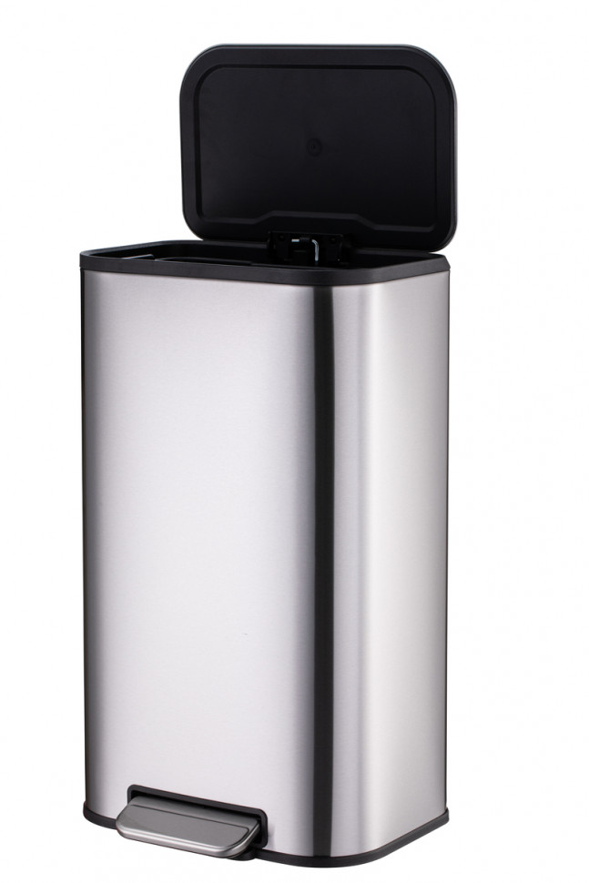 Відро для сміття з плавним закриттям прямокутне Mixxus Cubic-TC0105 SS Color 5л колір наржавійка (MI7088)