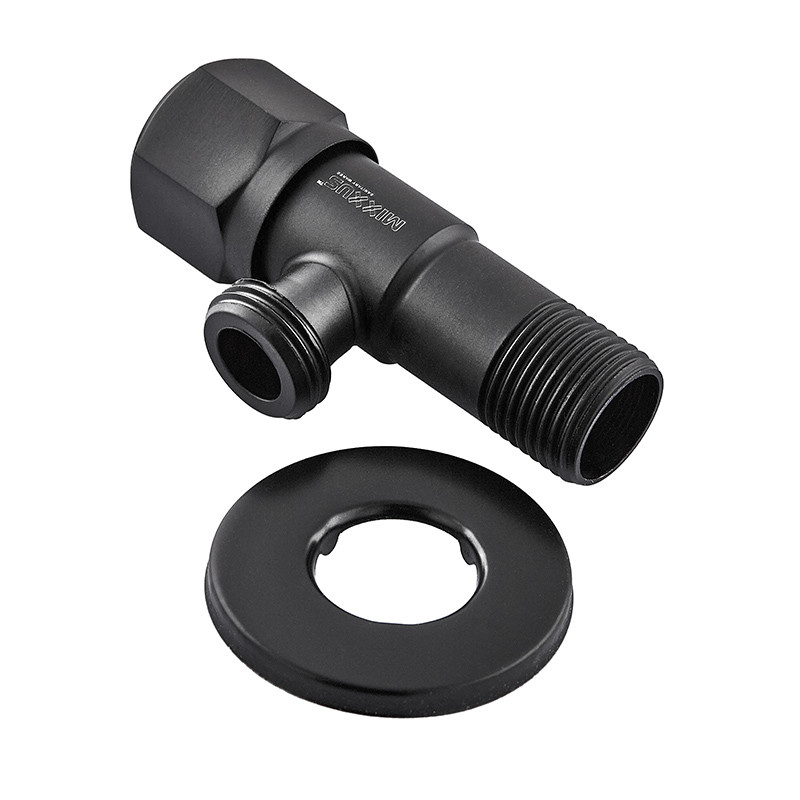 Кран для підключення сантехприладів Mixxus VAL-06-1/2x1/2 Black з нерж.ст.SUS304(чорн.) (MI6058)