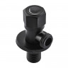 Кран для підключення сантехприладів Mixxus VAL-06-1/2x1/2 Black з нерж.ст.SUS304(чорн.) (MI6058)