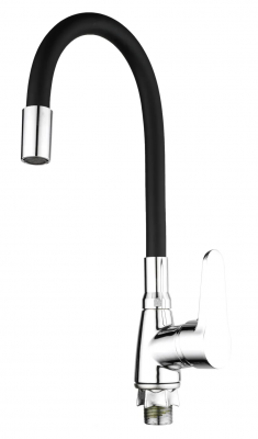 Змішувач для кухні Mixxus Elvis 014 (Nut) Refl.Black (без підведення) (MI6305)