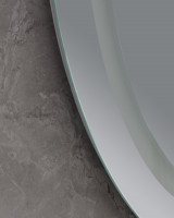 Дзеркало Mixxus PLAIN MV02-60x80 з Led Touch, Anti-fog, димером, регулятором яскравості, годинником (MI6933)