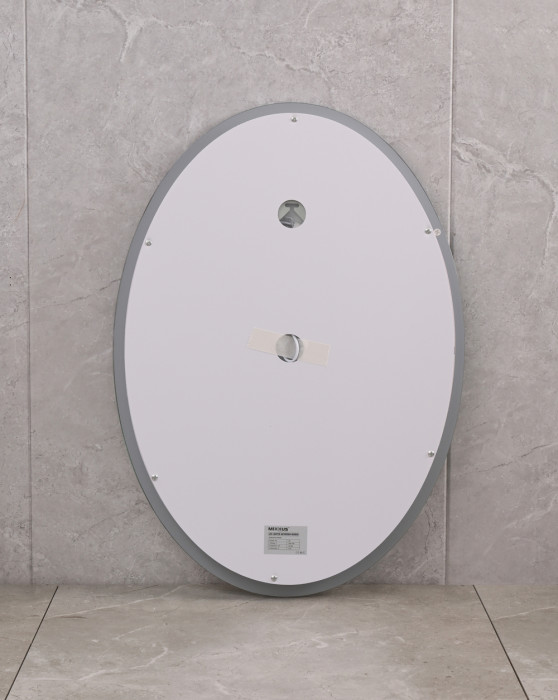 Дзеркало Mixxus PLAIN MV02-60x80 з Led Touch, Anti-fog, димером, регулятором яскравості, годинником (MI6933)