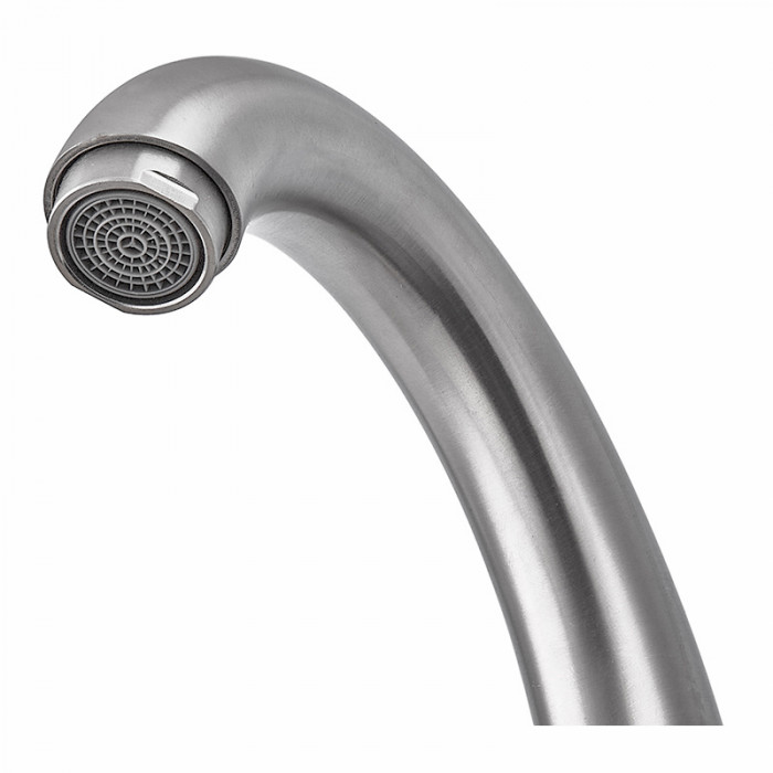 Змішувач для умивальника з нерж. сталі ZERIX GTA-001-C (ZX5613)