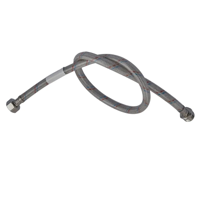 Гнучкий шланг для підключення води гайка 1/2'' - Штуцер 1/2'' (50 см) (силик. оболонка) Zerix (ZX3019)