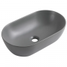 Раковина накладна MIXXUS PREMIUM ELLIPSE-0109 GRAY 500x300x140mm (MP6653)