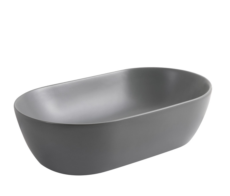 Раковина накладна MIXXUS PREMIUM ELLIPSE-0109 GRAY 500x300x140mm (MP6653)