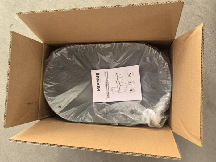 Раковина накладна Mixxus Premium ELLIPSE-0109 GRAY 500x300x140mm (MP6653)