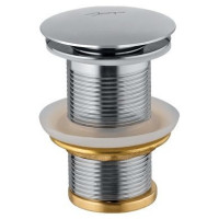 Донний клапан для раковини JAQUAR Click-Clack без переливу , хром ALD-CHR-727