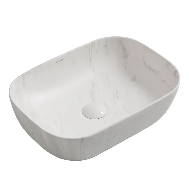 Раковина накладна MIXXUS PREMIUM DIVERSE-0112 MARBLE 455х325х135mm (MP6543)