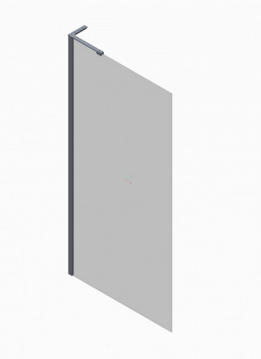 Душова перегородка Koer SR SP02-100x200-TR-01 Walk-In прозоре скло Easy Clean 8мм, хром (KR5395)