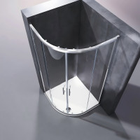 Душова кабіна без піддону Koer SR SC04-90x90x195-TR-01 прозоре скло Easy Clean 5мм, хром (KR5360)